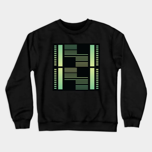 “Dimensional Levels” - V.6 Green - (Geometric Art) (Dimensions) - Doc Labs Crewneck Sweatshirt by Doc Labs